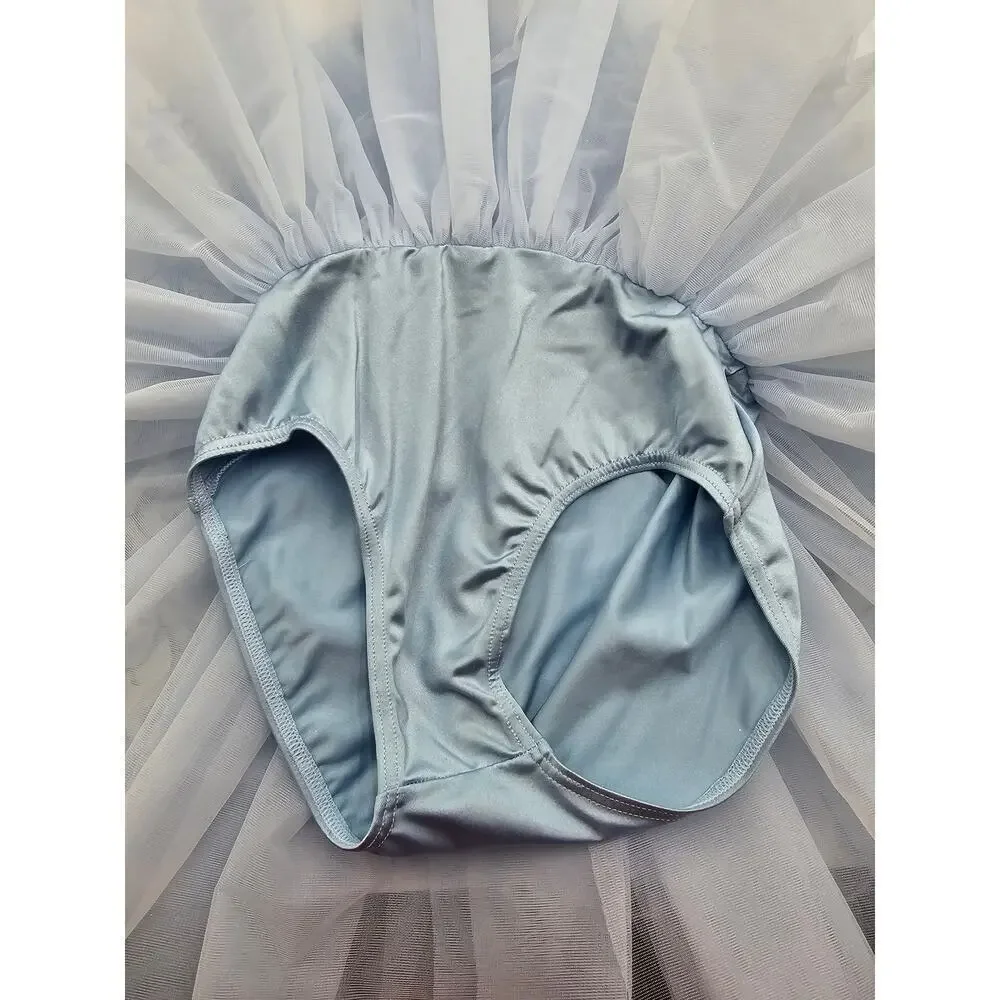 Weissman Dancewear Girls Blue Size MC 10/12 Dance Costume/Fairy Dress Up/Photos